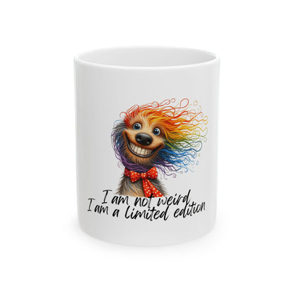 Limited Edition Quirky Dog Mug - I Am Not Weird - Perfect Gift for Pet Lovers