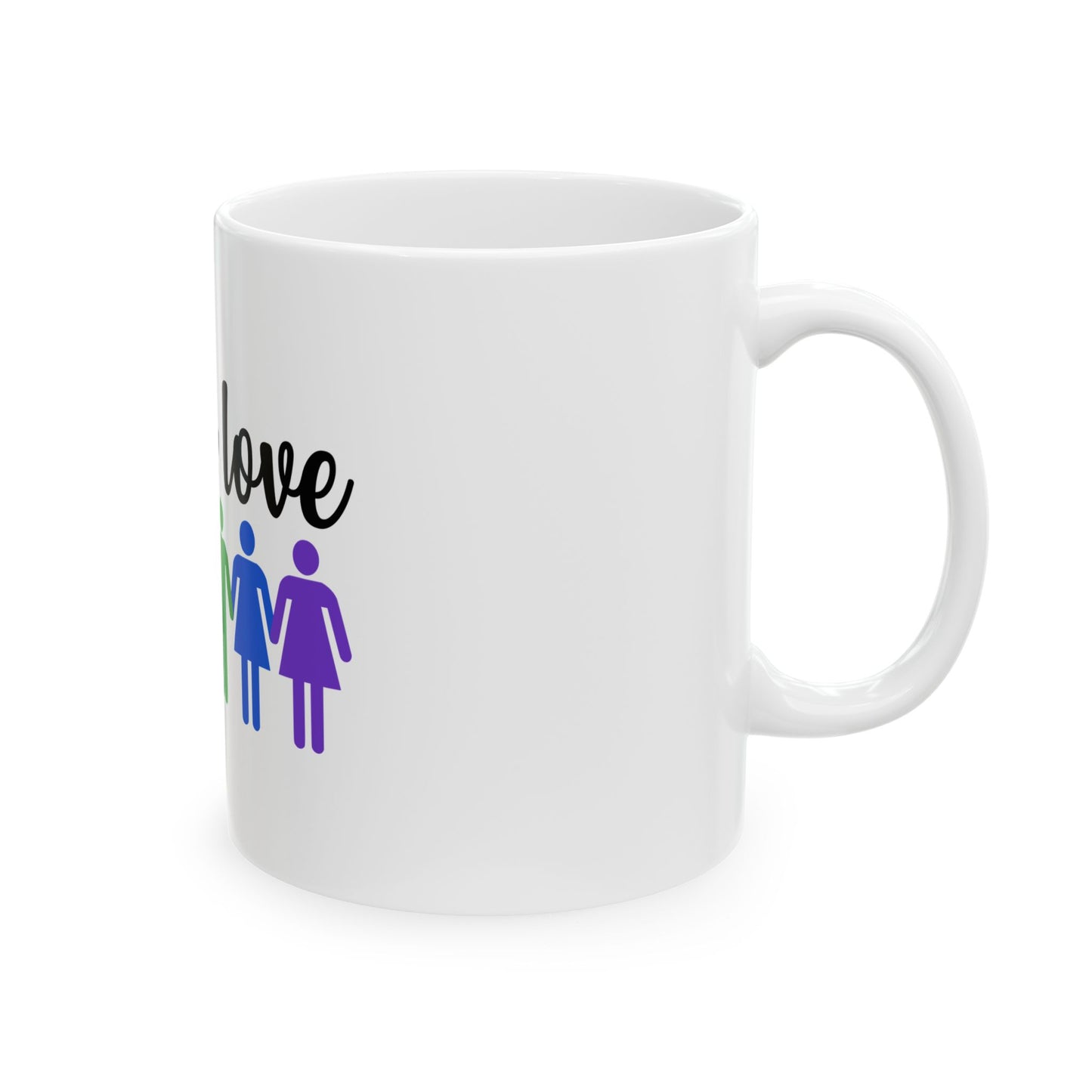 Love is Love Rainbow Ceramic Mug - LGBTQ+ Pride 11oz & 15oz