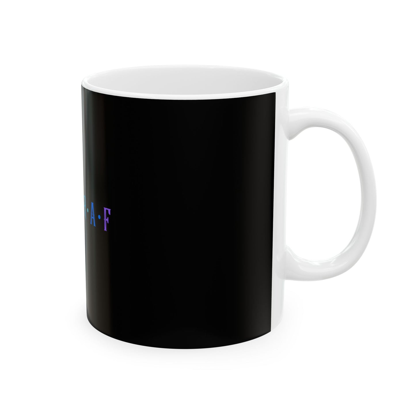 Queer-AF Rainbow Ceramic Mug (11oz, 15oz) - Perfect for Pride and Daily Use