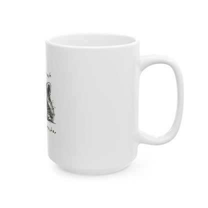 Funny Raccoon Mug - 'Not My Trash, Not My Dumpster' - Perfect Gift for Animal Lovers