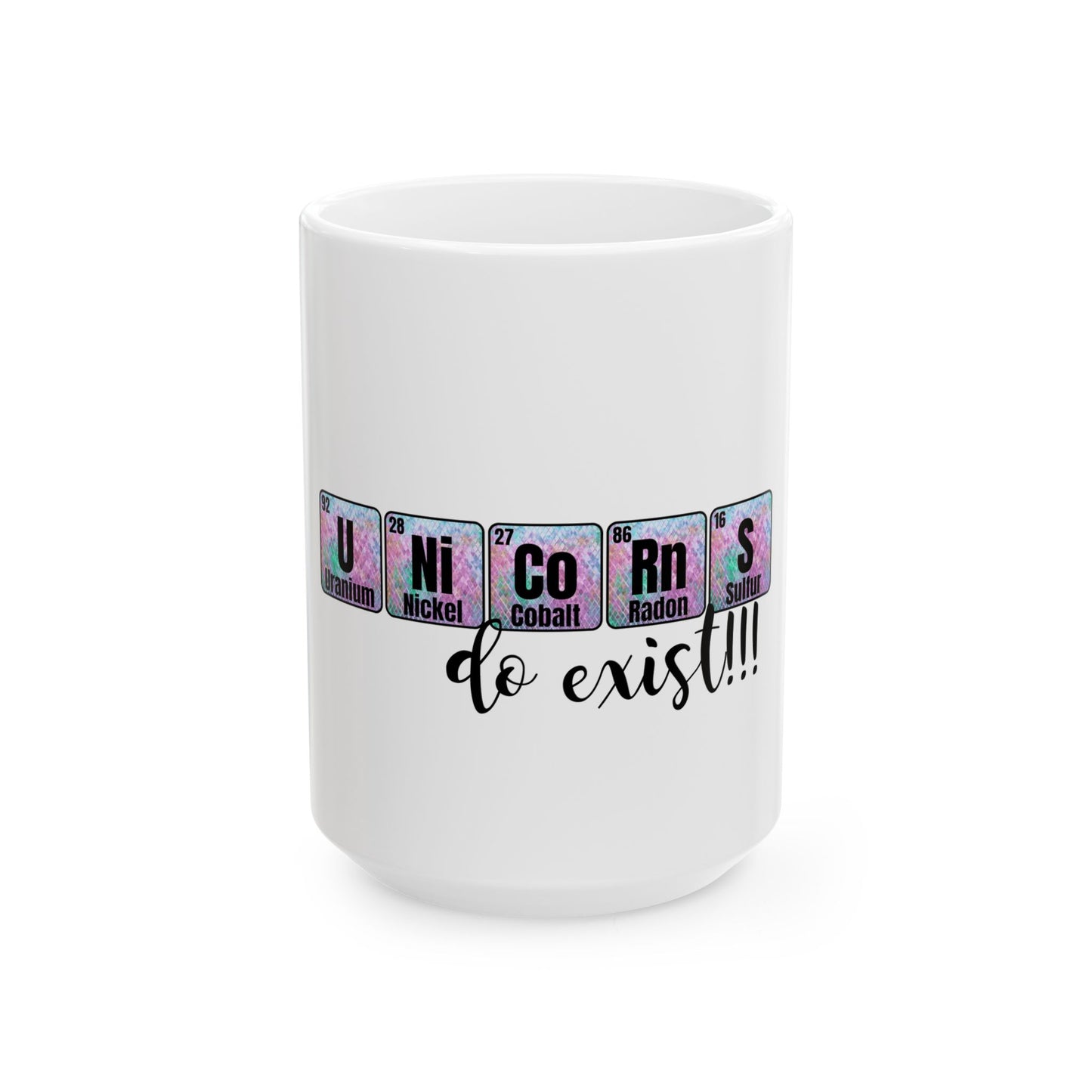 Unicorn Elements Ceramic Mug - Fun Gift for Unicorn Lovers - 11oz & 15oz