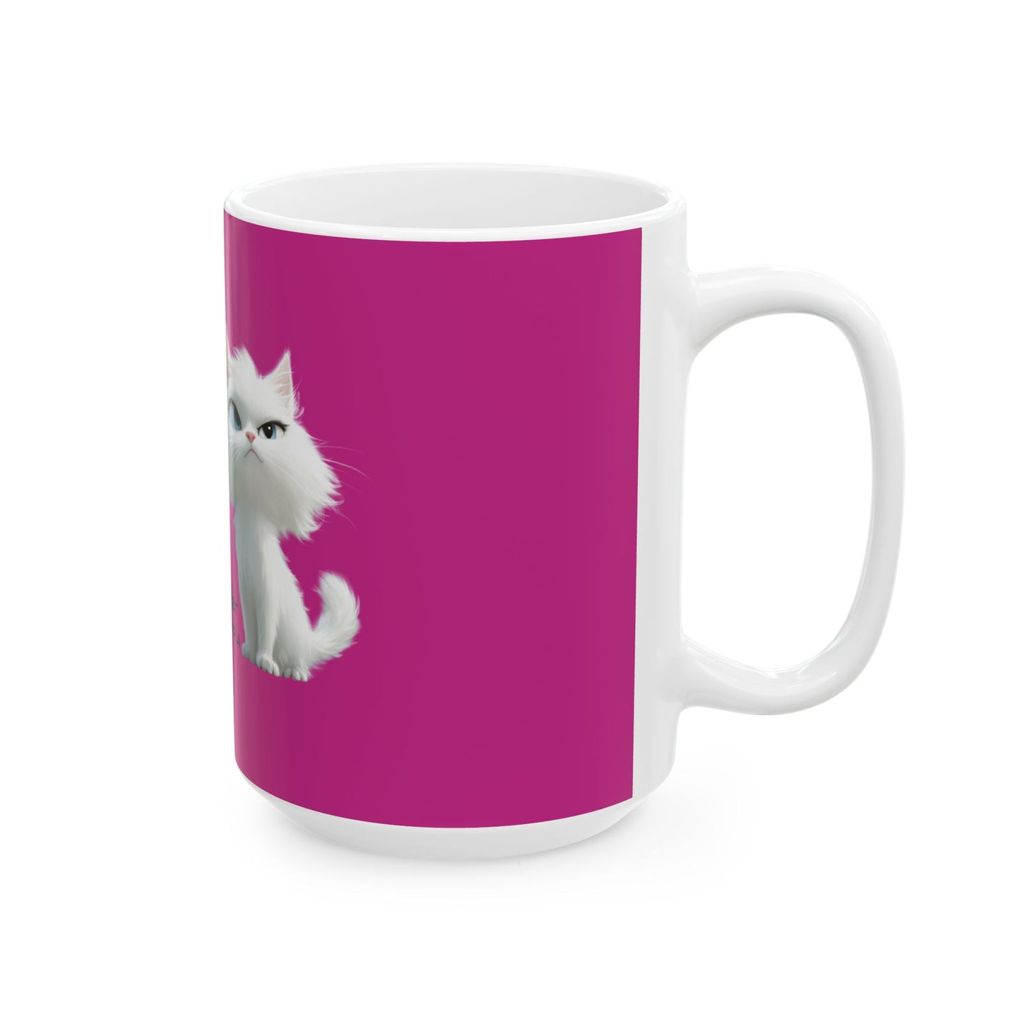 Funny Cat Ceramic Mug - "Coffee First" Design - Ideal Gift for Cat Lovers