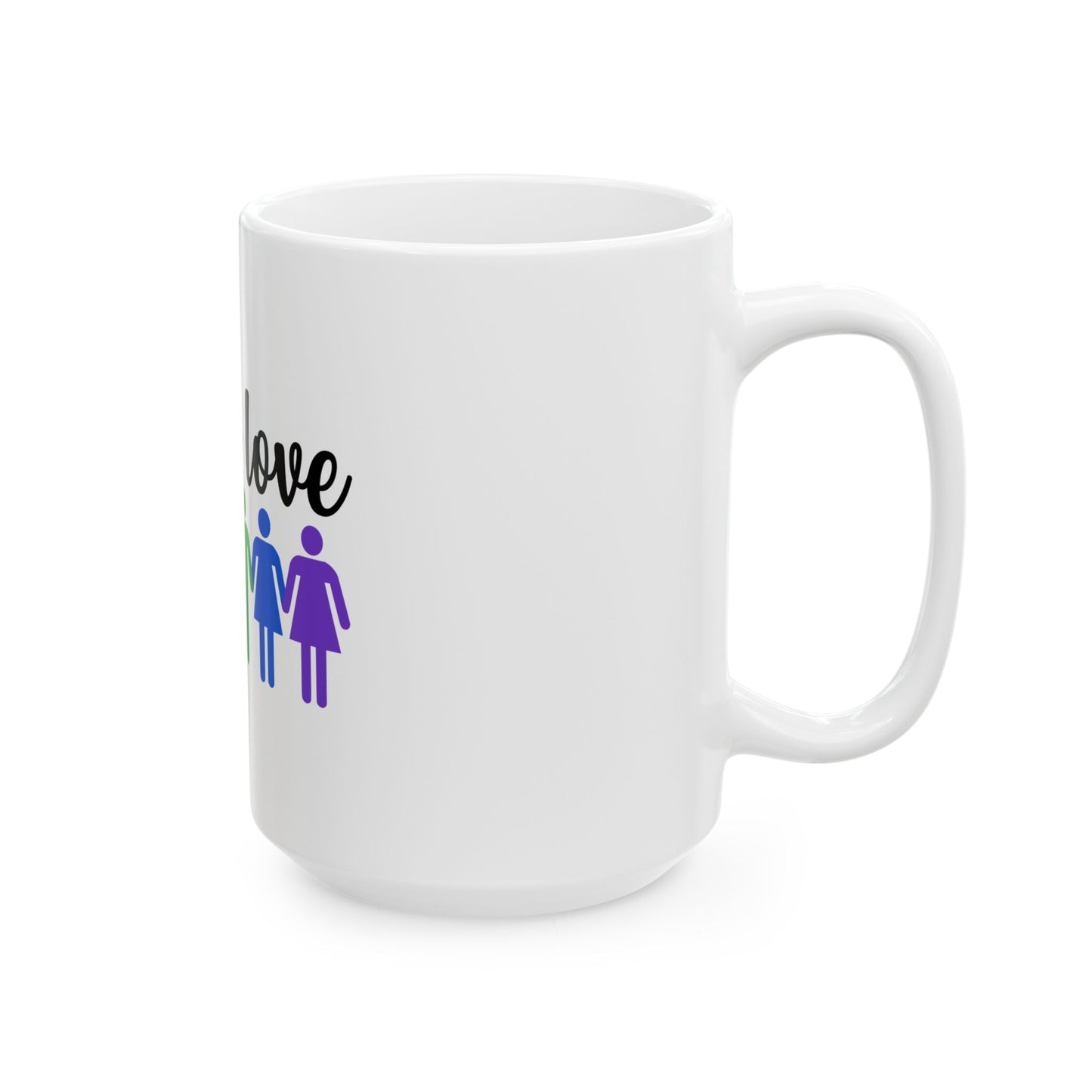 Love is Love Rainbow Ceramic Mug - LGBTQ+ Pride 11oz & 15oz