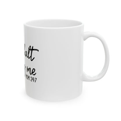 Thou Shalt Not Try Me Ceramic Mug - Funny Coffee Cup for Moms